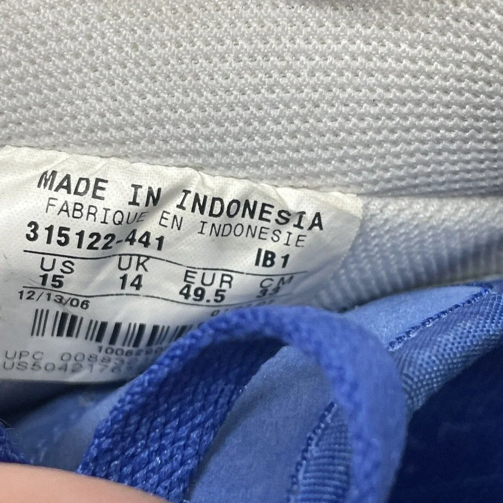 Nike AF-1 2006 Mens US‎ Size 15 Phil Diamond 315122-441 Blue White Shoe